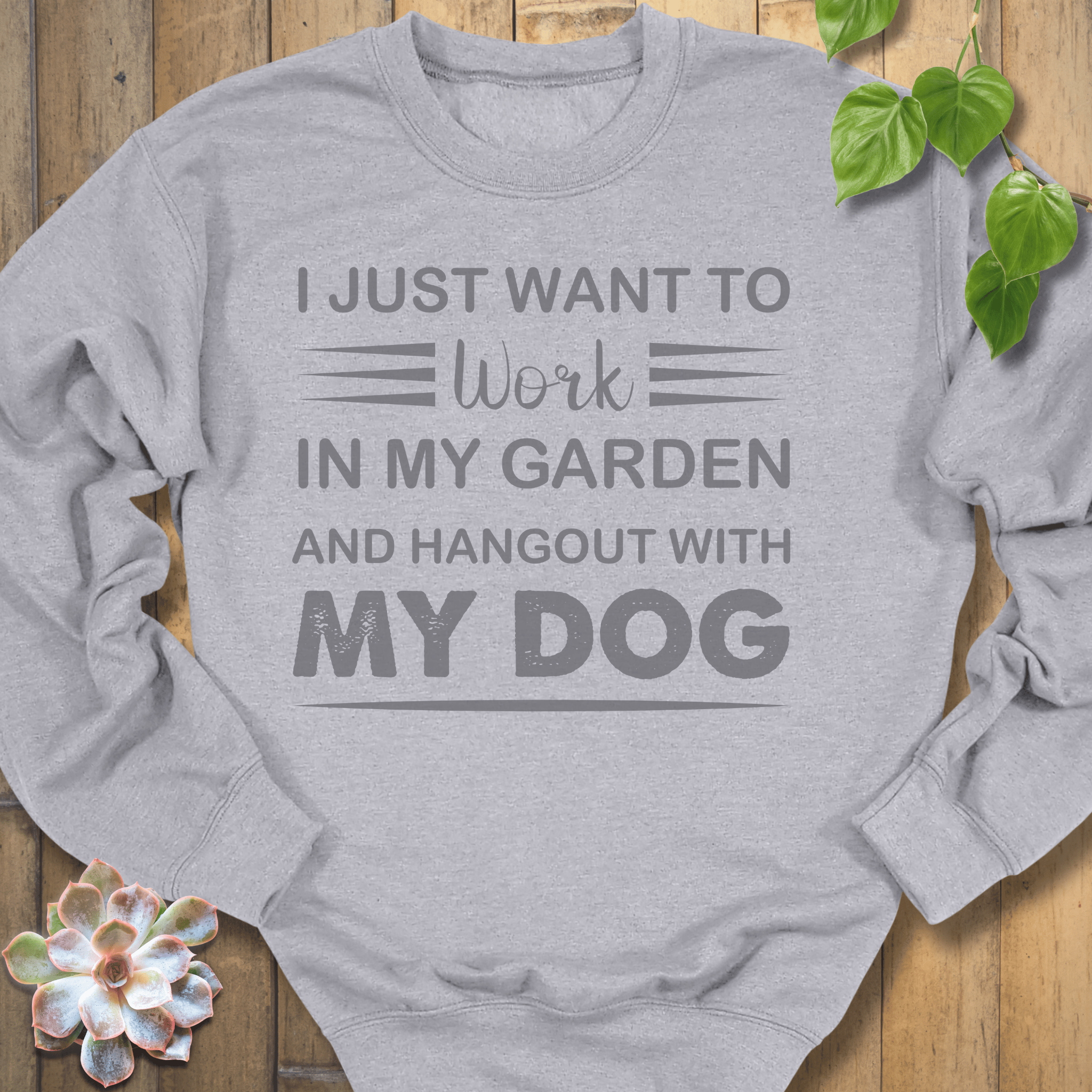 Sport Grey / S Gardener And Dog Lover Sweatshirt Sweatshirt