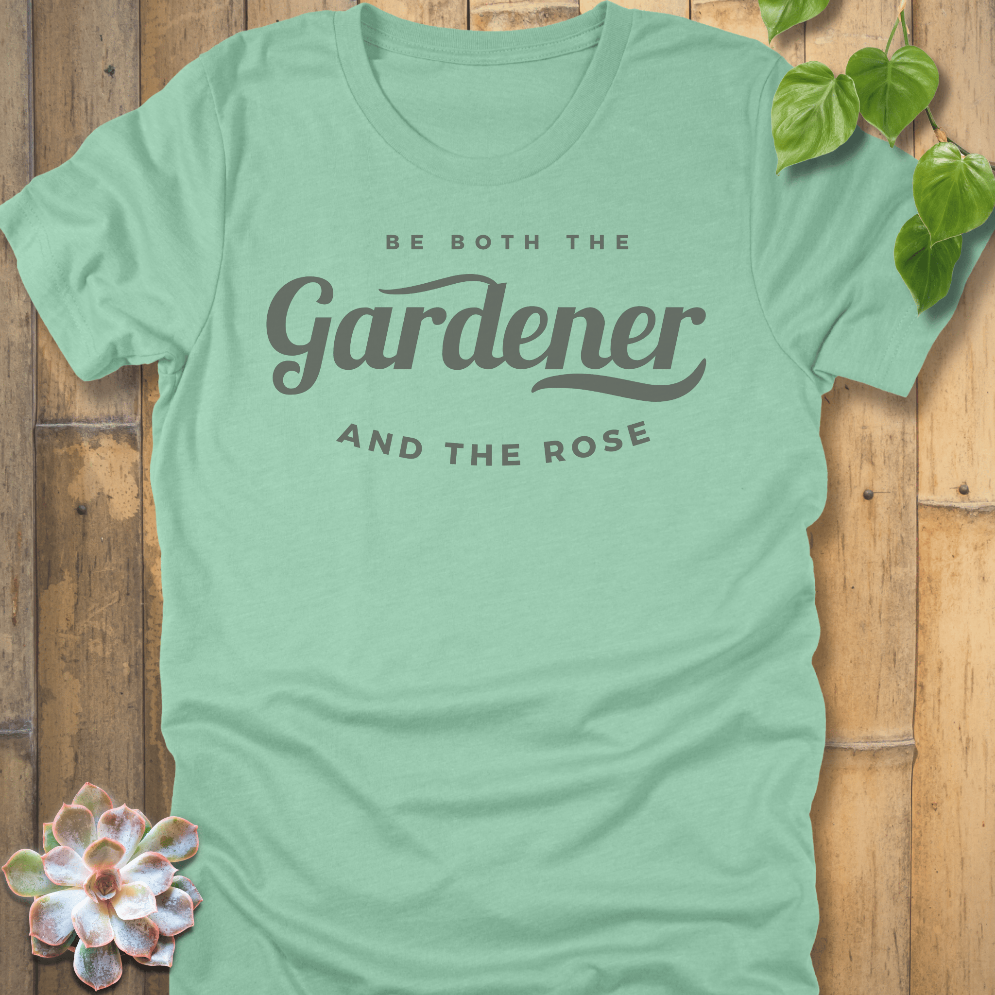 Heather Mint / S Gardener And The Rose T-Shirt T-Shirt