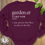 Maroon / S Gardener Definition Sweatshirt Sweatshirt