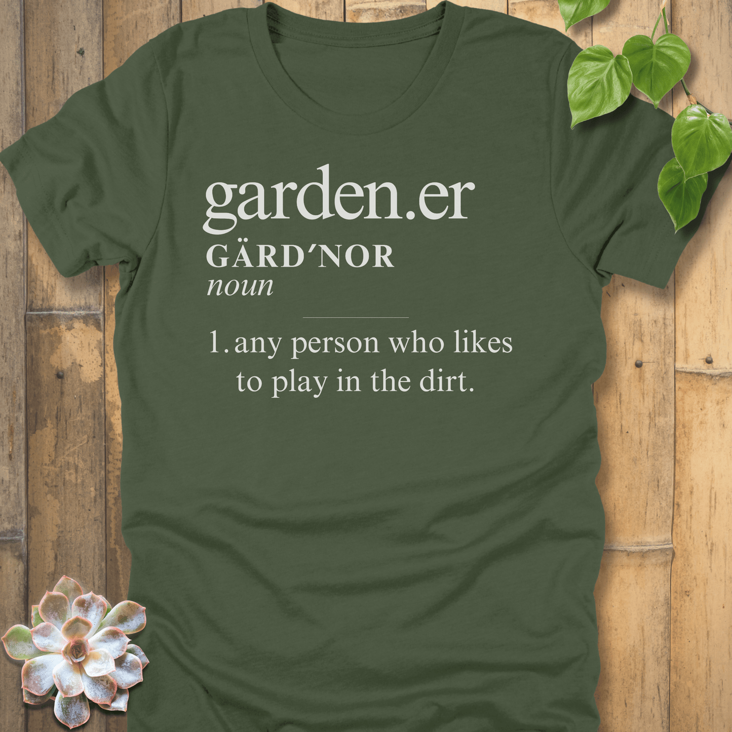 Military Green / S Gardener Definition T-Shirt T-Shirt
