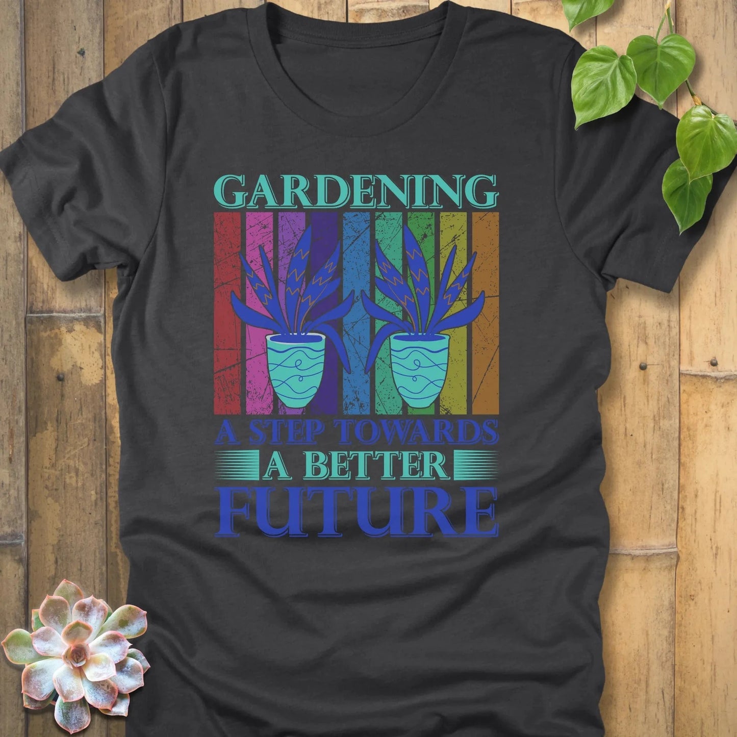 Dark Grey Heather / S Gardening A Better Future T-Shirt T-Shirt