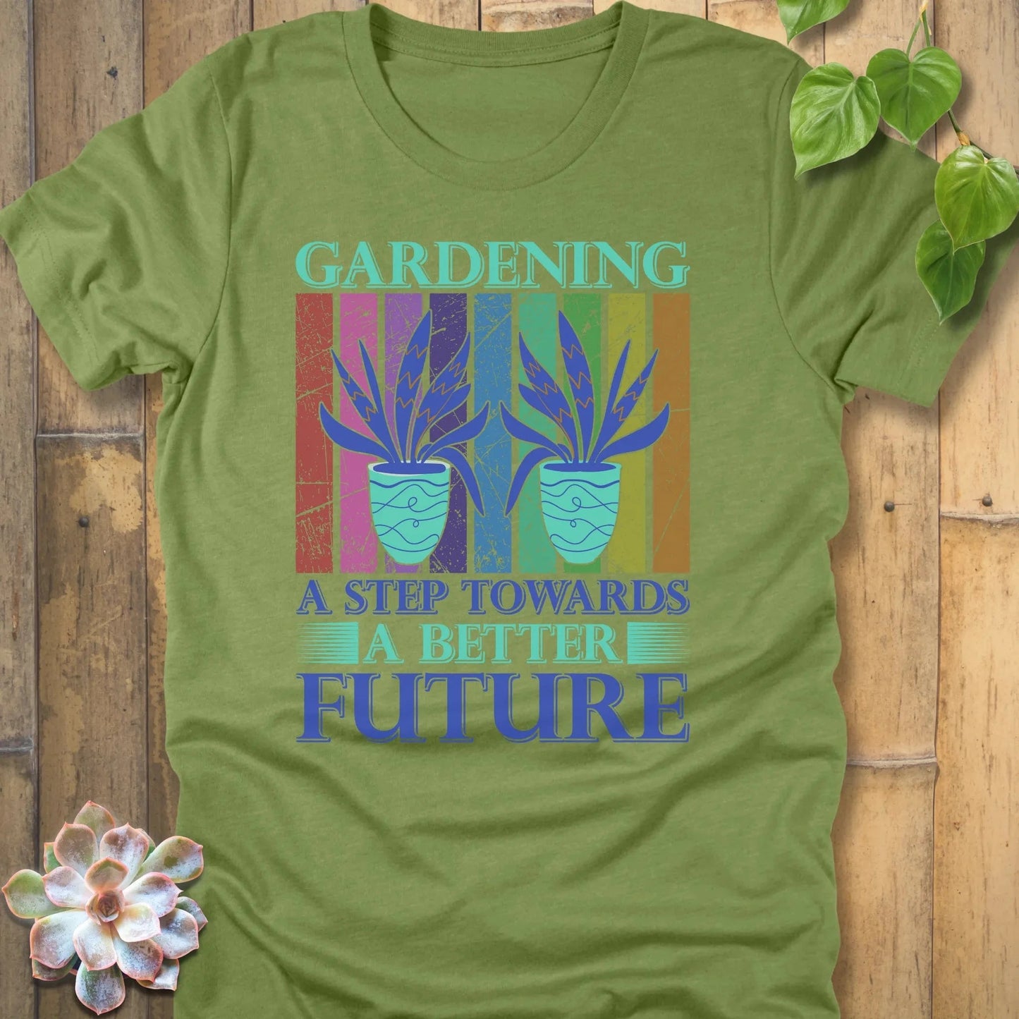 Heather Green / S Gardening A Better Future T-Shirt T-Shirt