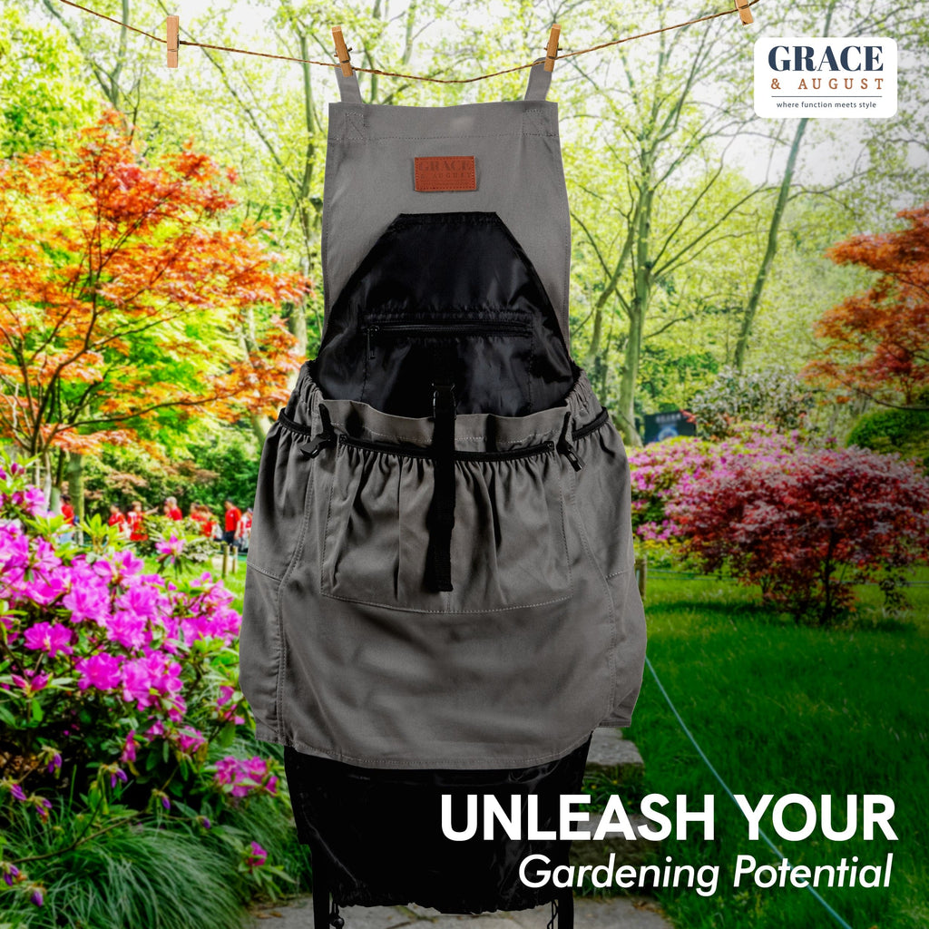 Gardening Apron, with  7 Pockets Garden Apron