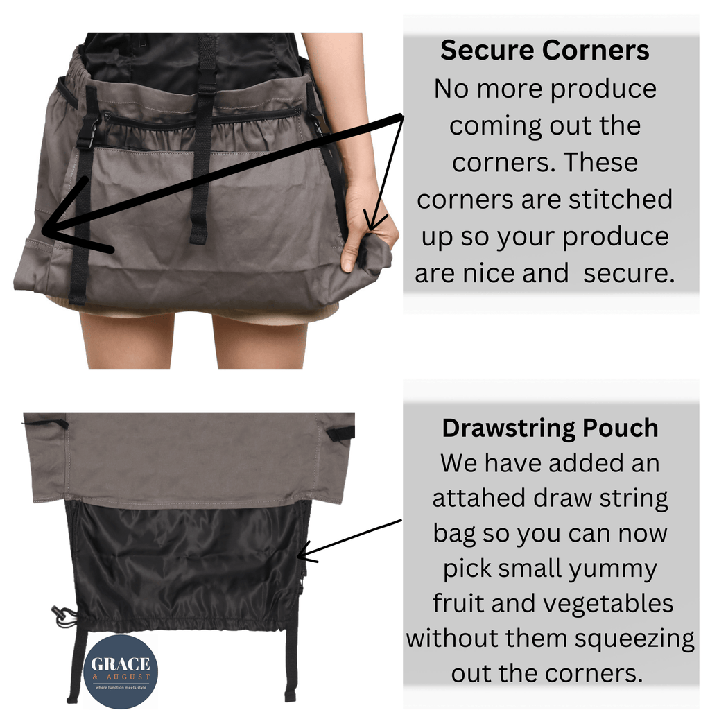 Gardening Apron, with  7 Pockets Garden Apron