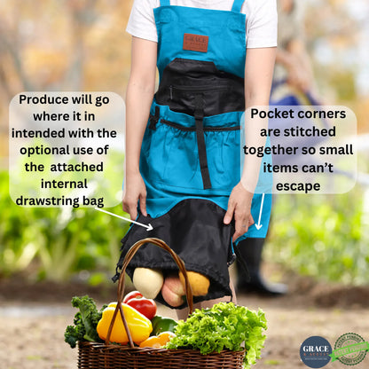 Gardening Apron with Pockets Canvas Apron