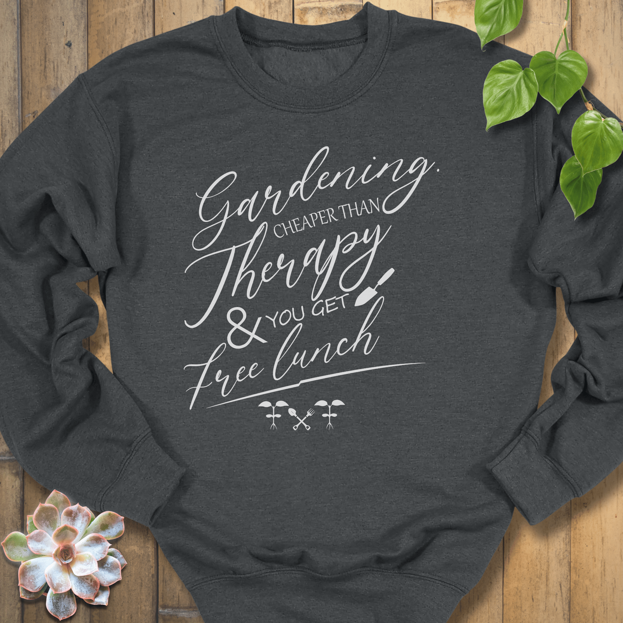 Dark Heather / S Gardening Cheater Sweatshirt Sweatshirt