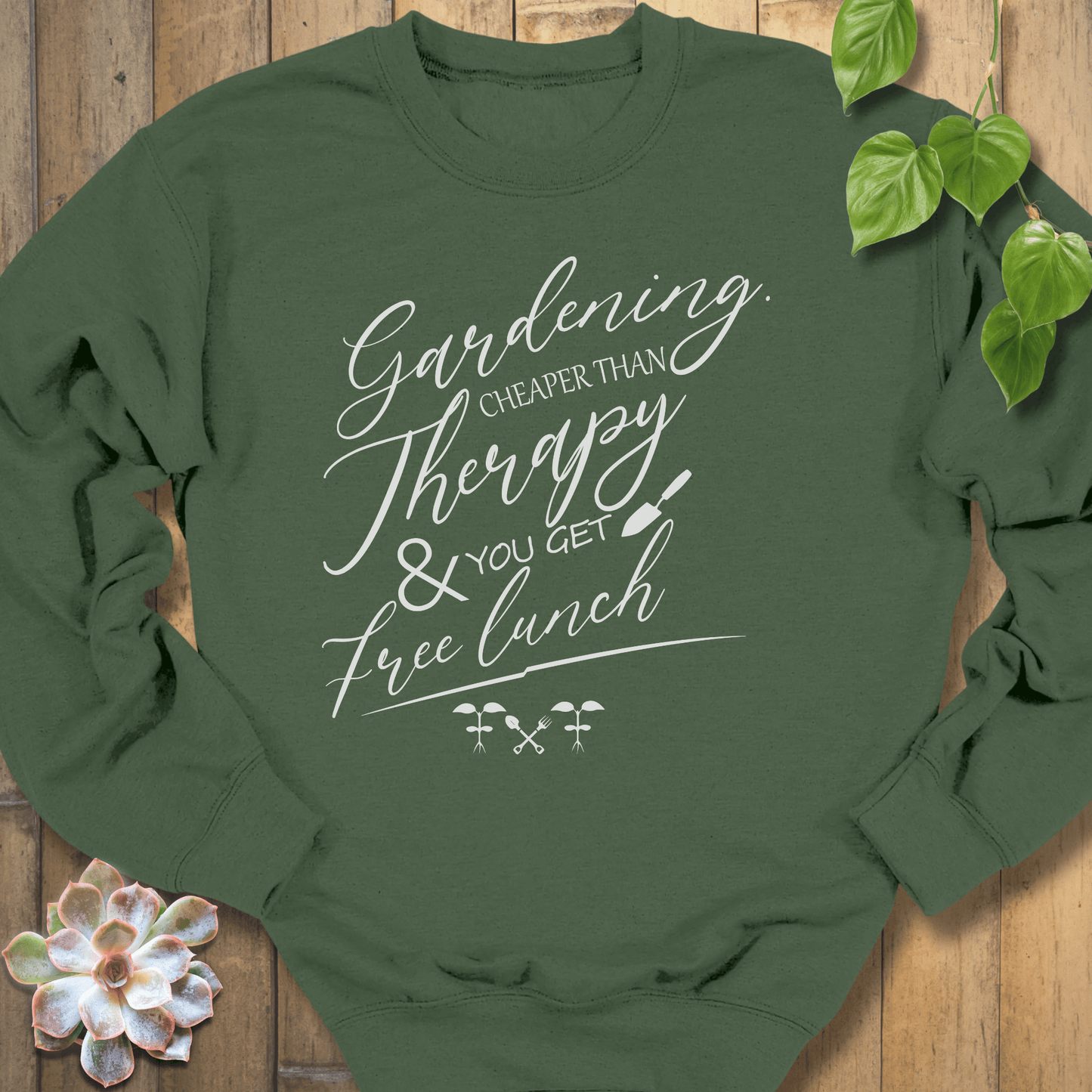 Military Green / S Gardening Cheater Sweatshirt Sweatshirt