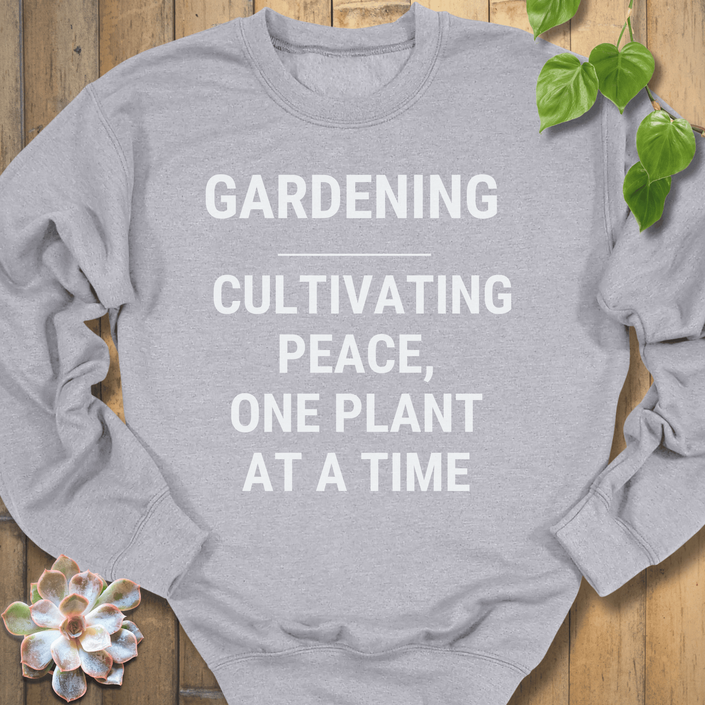Sport Grey / S Gardening Cultivating Peace Sweatshirt Sweatshirt