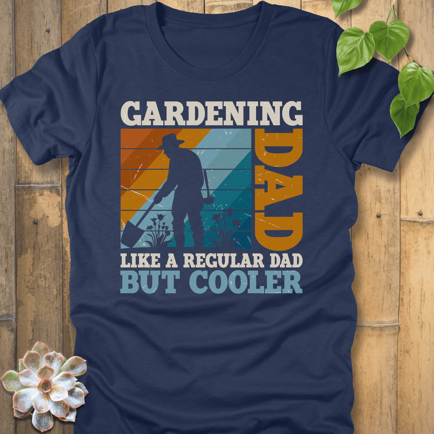 Heather Navy / S Gardening Dad T-Shirt T-Shirt