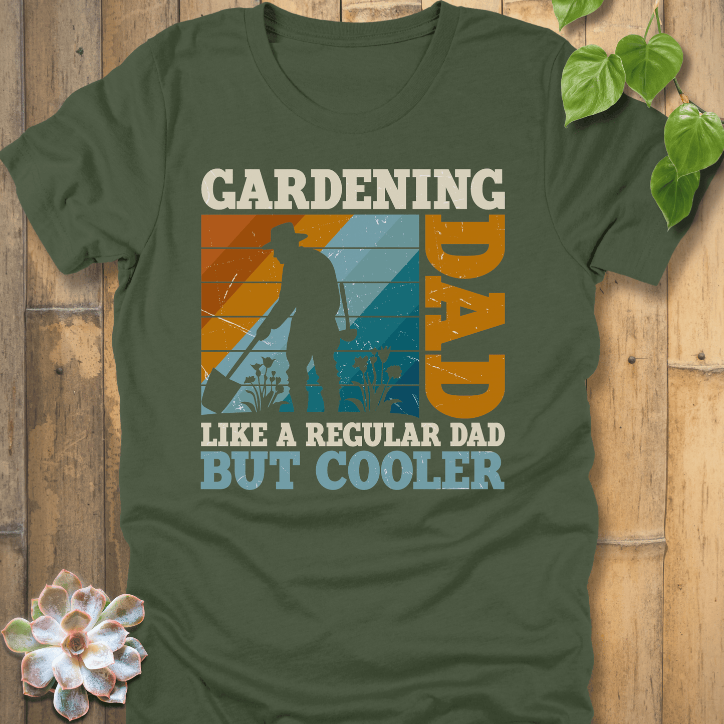 Military Green / S Gardening Dad T-Shirt T-Shirt