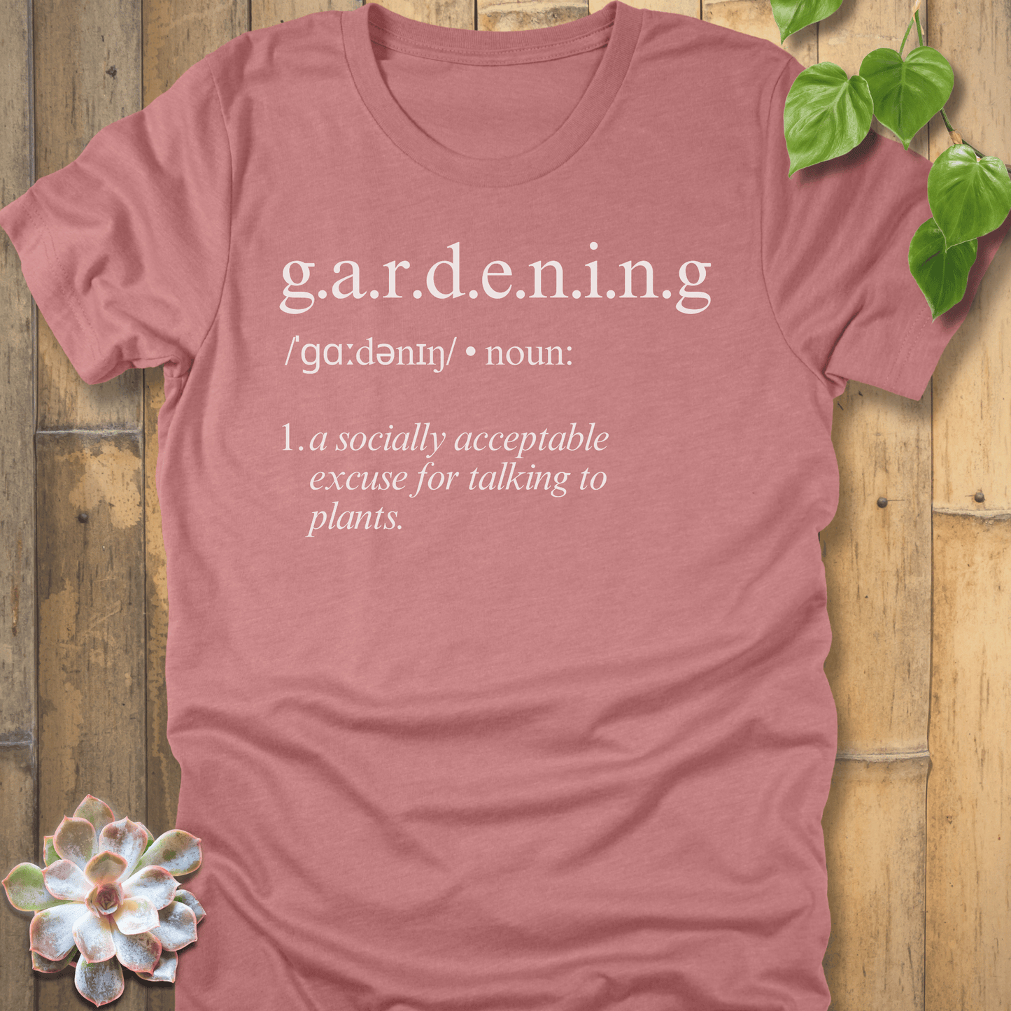 Heather Mauve / S Gardening Definition T-Shirt T-Shirt
