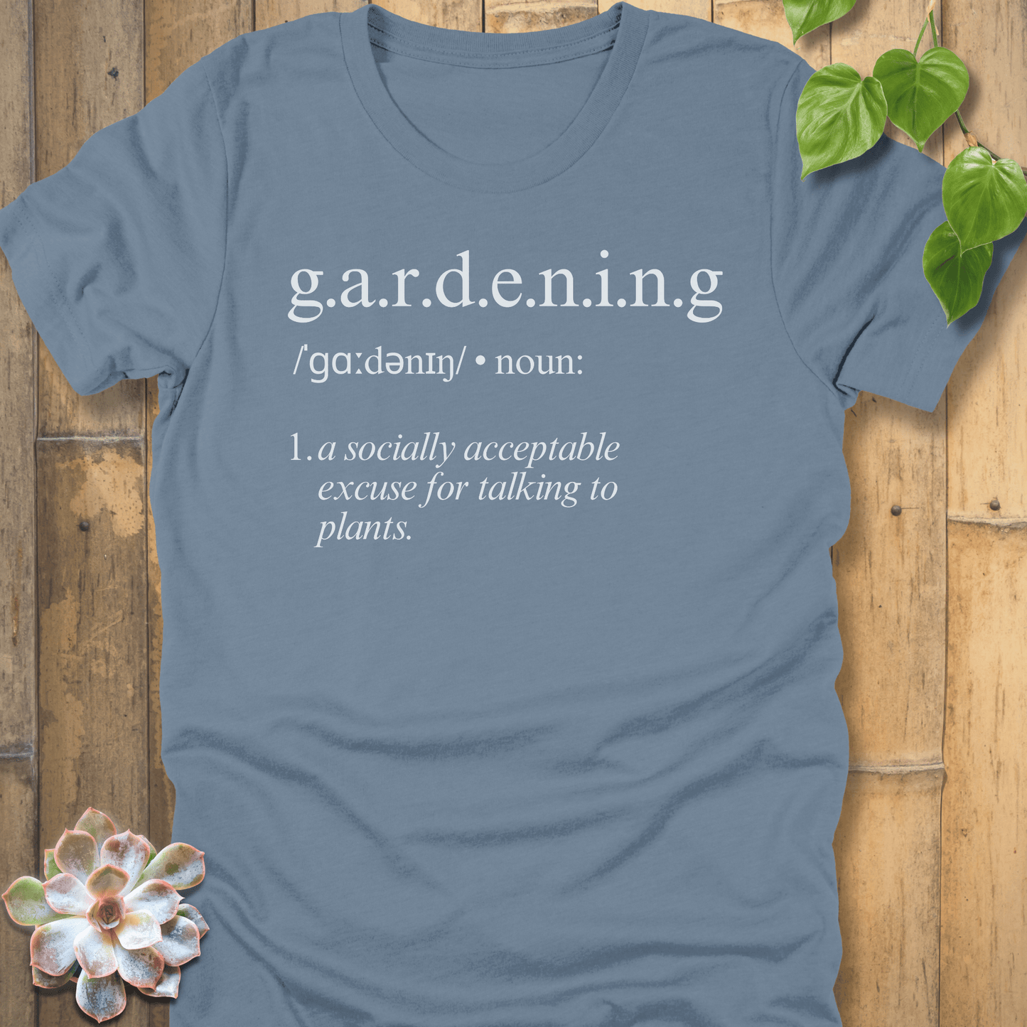 Steel Blue / S Gardening Definition T-Shirt T-Shirt