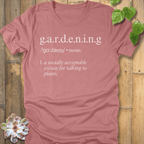 Heather Mauve / S Gardening Dictionary T-Shirt T-Shirt