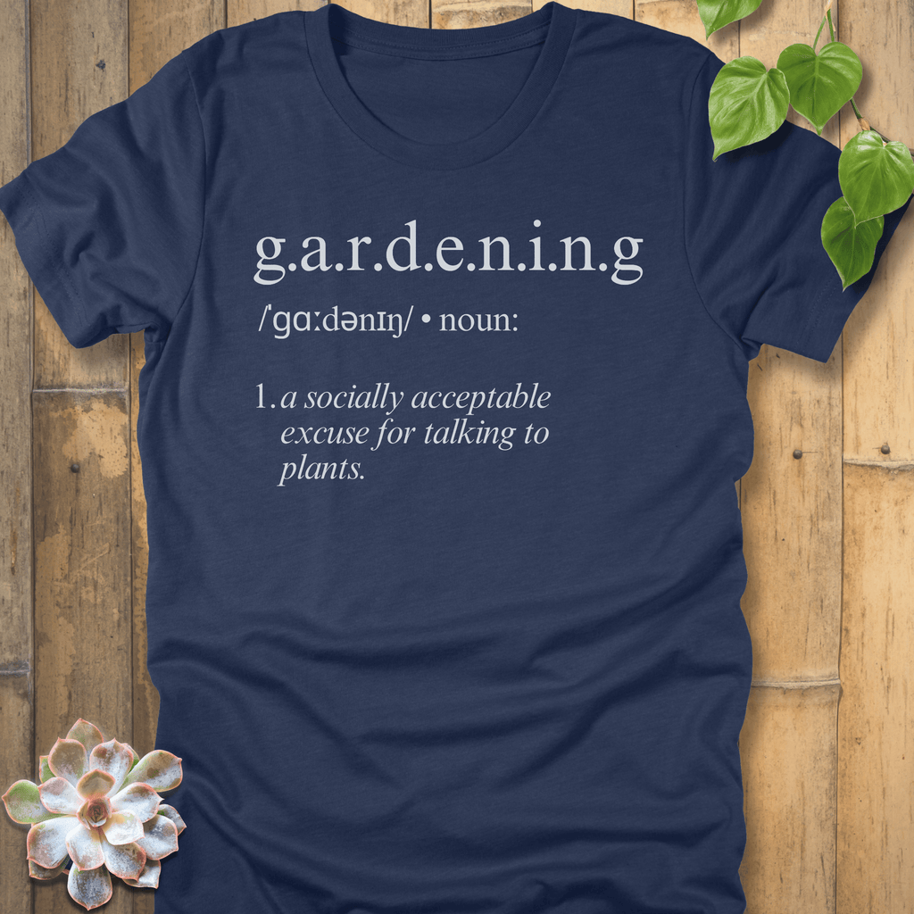 Heather Navy / S Gardening Dictionary T-Shirt T-Shirt