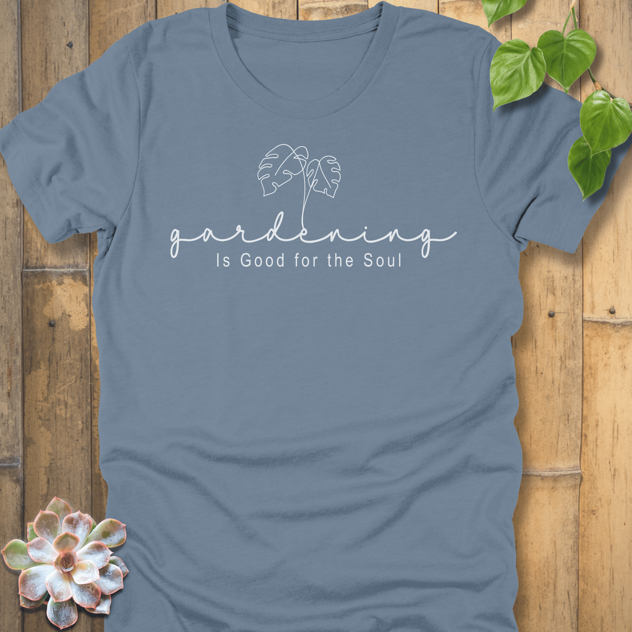 Steel Blue / S Gardening Is Good T-Shirt T-Shirt