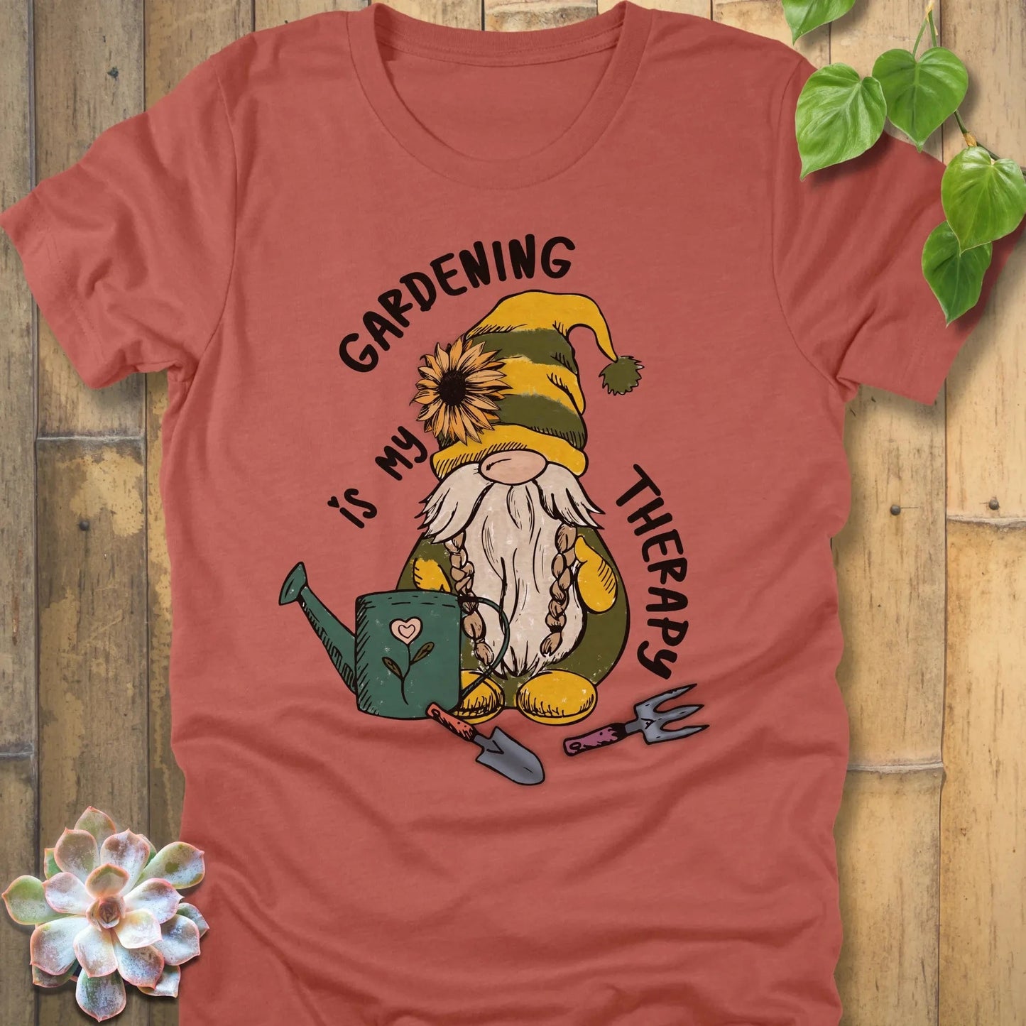 Heather Clay / S Gardening Is My Therapy T-Shirt T-Shirt