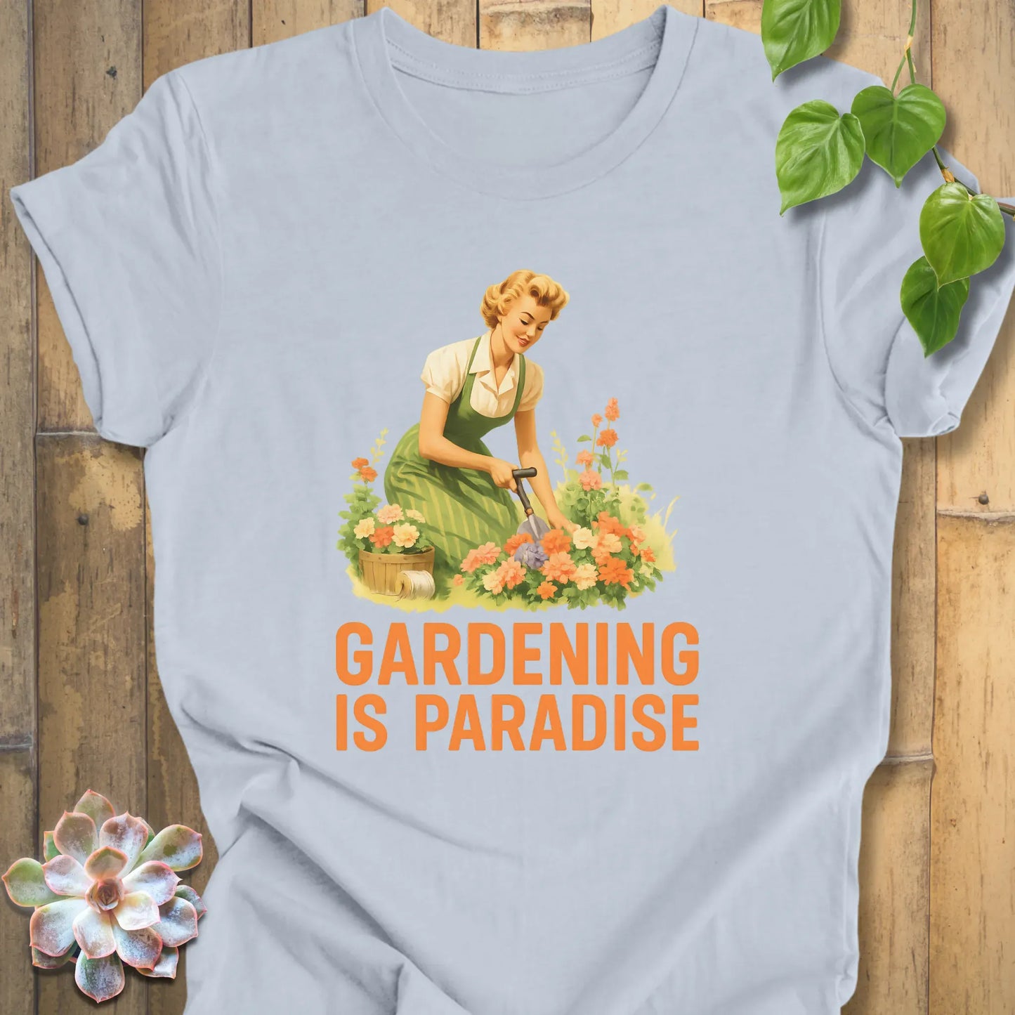 Light Blue / XS Gardening is Paradise T-Shirt T-Shirt