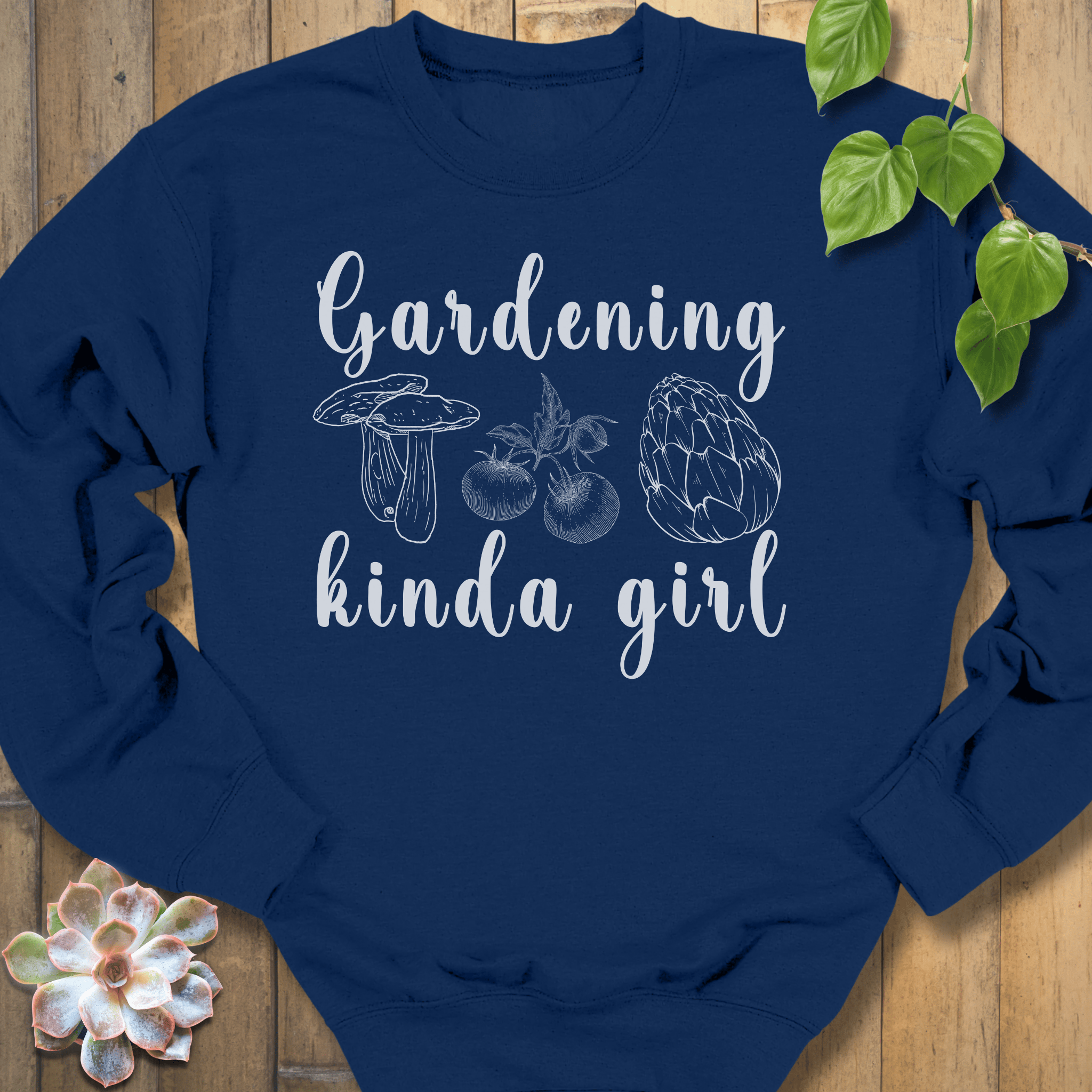 Navy / S Gardening Kind A Girl Sweatshirt Sweatshirt