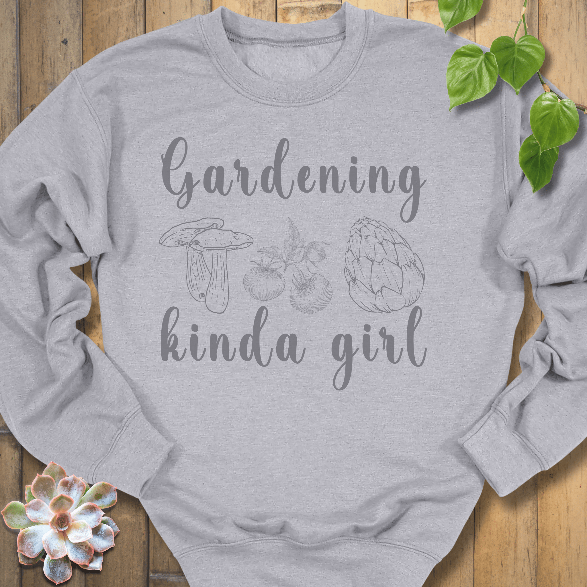 Sport Grey / S Gardening Kind A Girl Sweatshirt Sweatshirt
