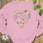 Light Pink / S Gardening Loveheart Sweatshirt Sweatshirt