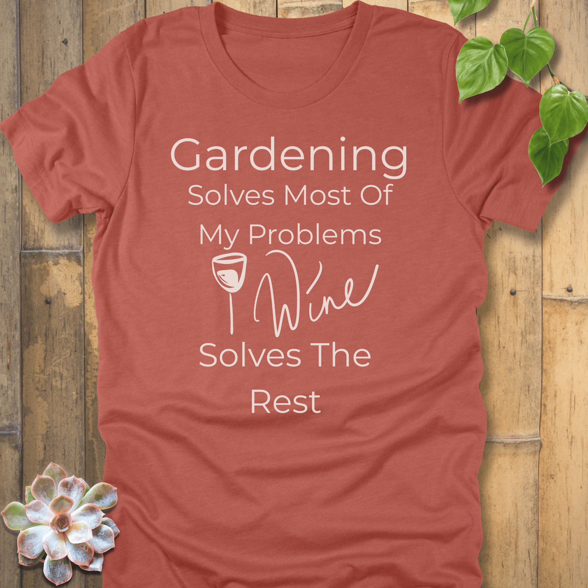 Heather Clay / S Gardening Solves T-Shirt T-Shirt