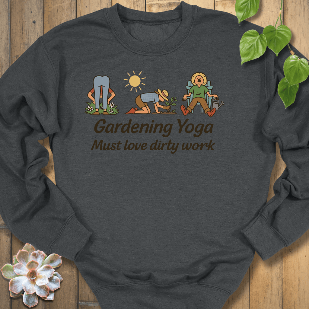 Dark Heather / S Gardening Yoga Sweatshirt Sweatshirt