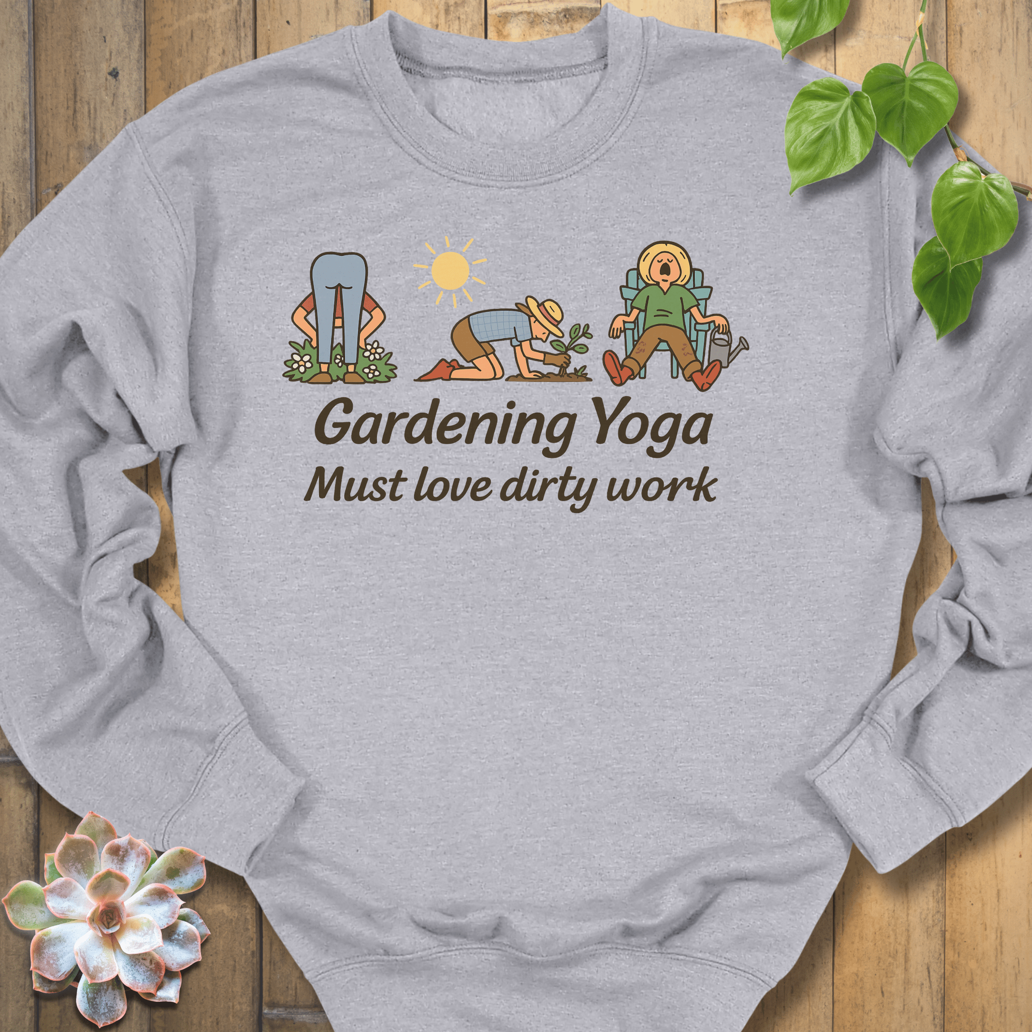 Sport Grey / S Gardening Yoga Sweatshirt Sweatshirt