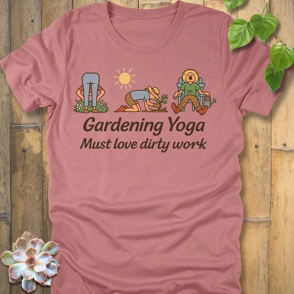 Heather Mauve / S Gardening Yoga T-Shirt T-Shirt