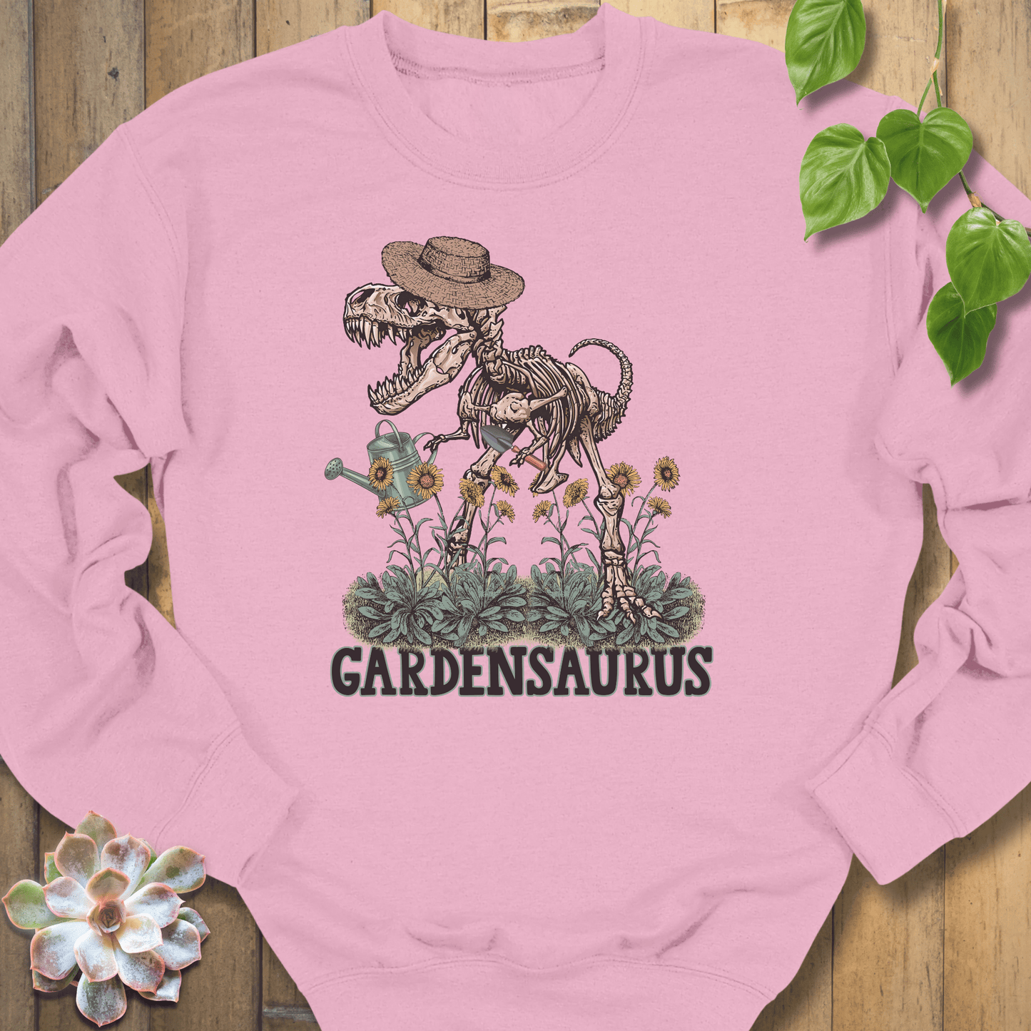Light Pink / S Gardensaurus Sweatshirt Sweatshirt