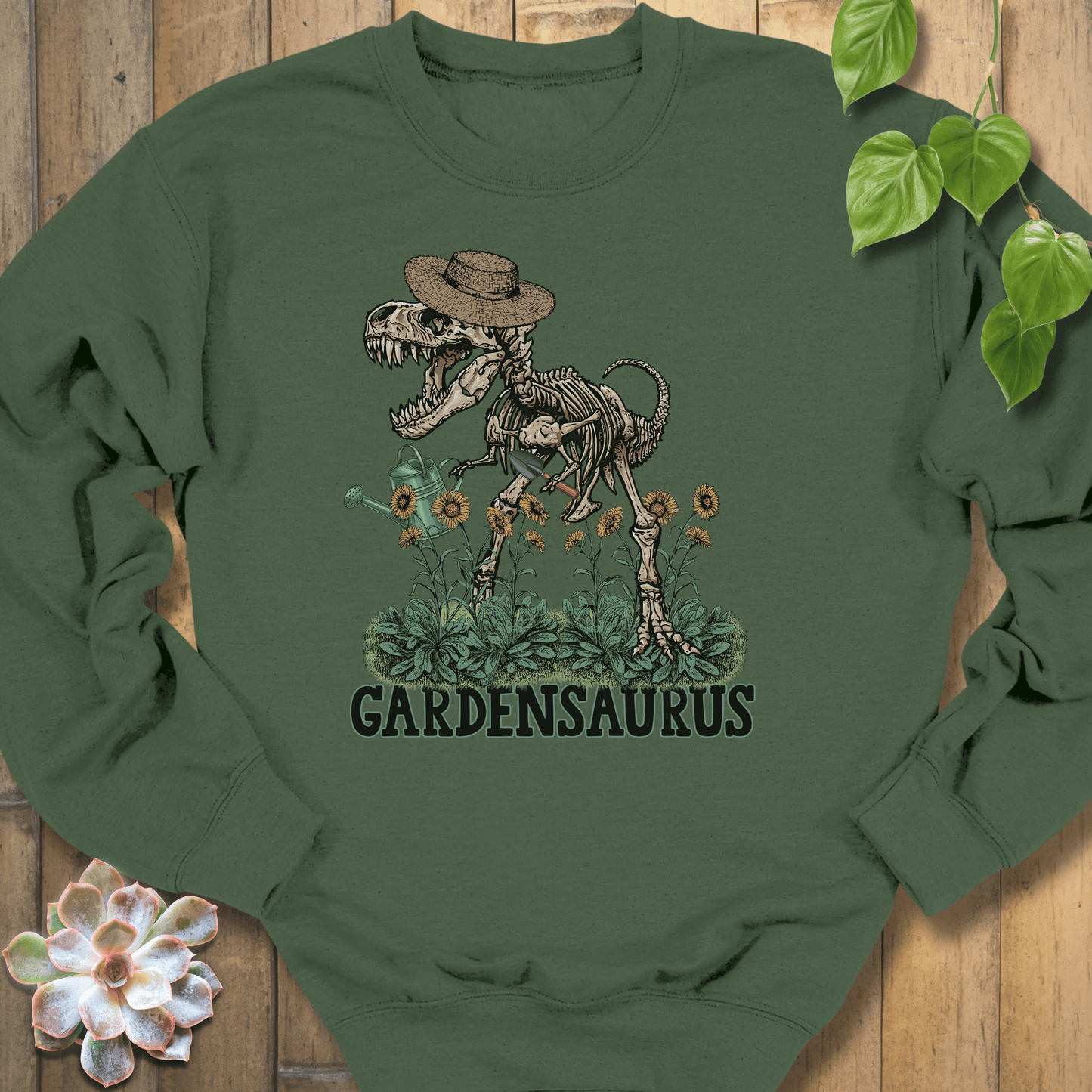 Military Green / S Gardensaurus Sweatshirt Sweatshirt