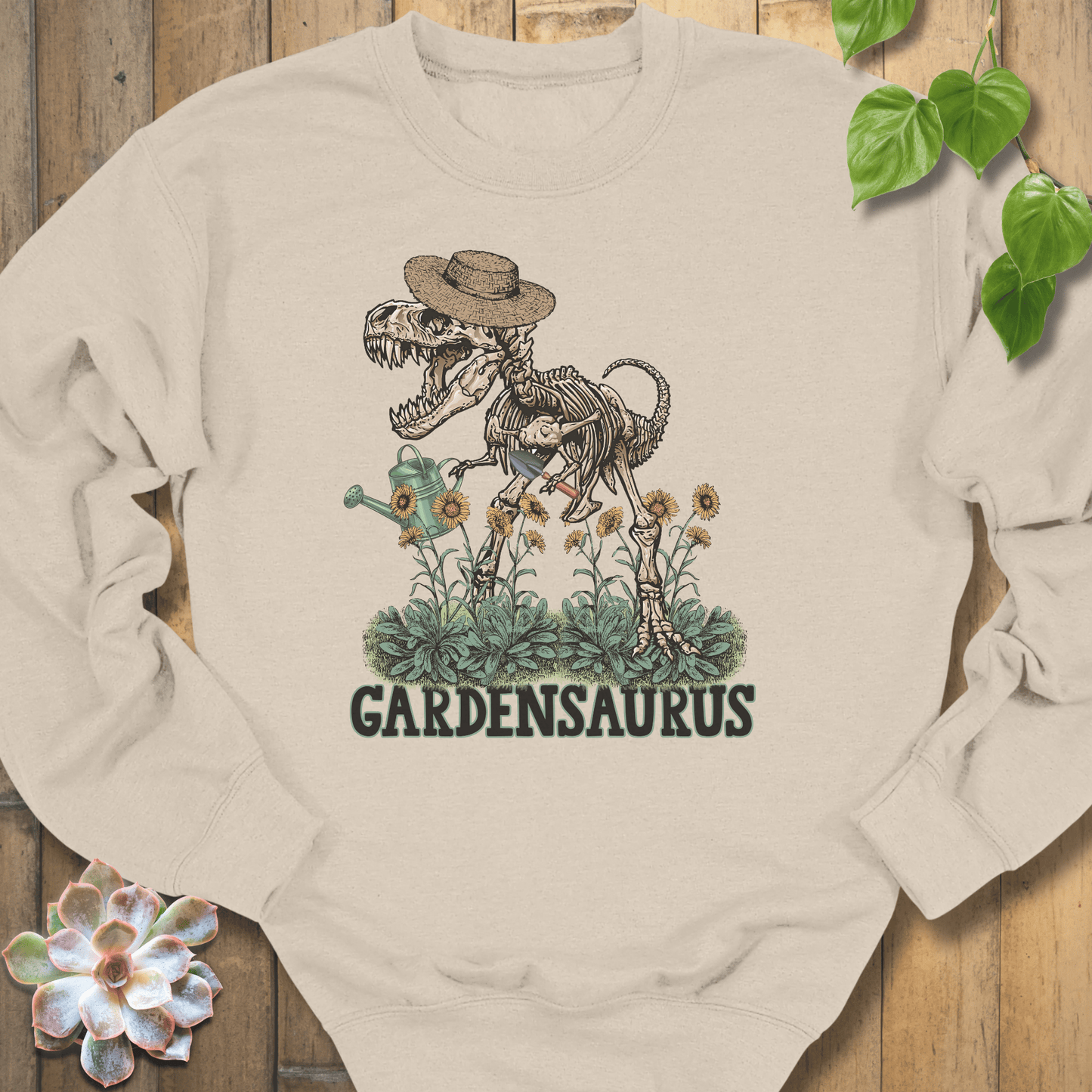 Sand / S Gardensaurus Sweatshirt Sweatshirt