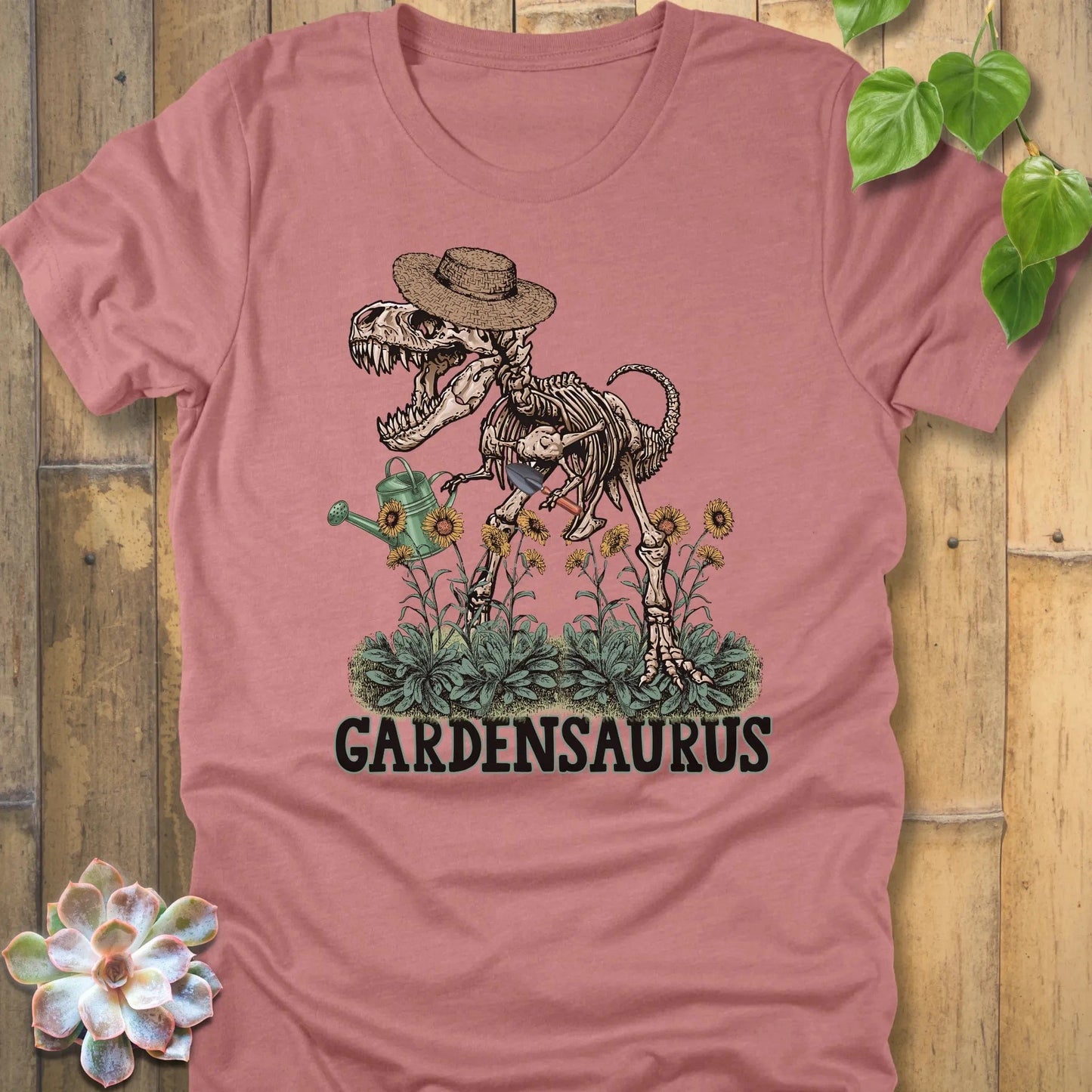 Heather Mauve / S Gardensaurus T-Shirt T-Shirt