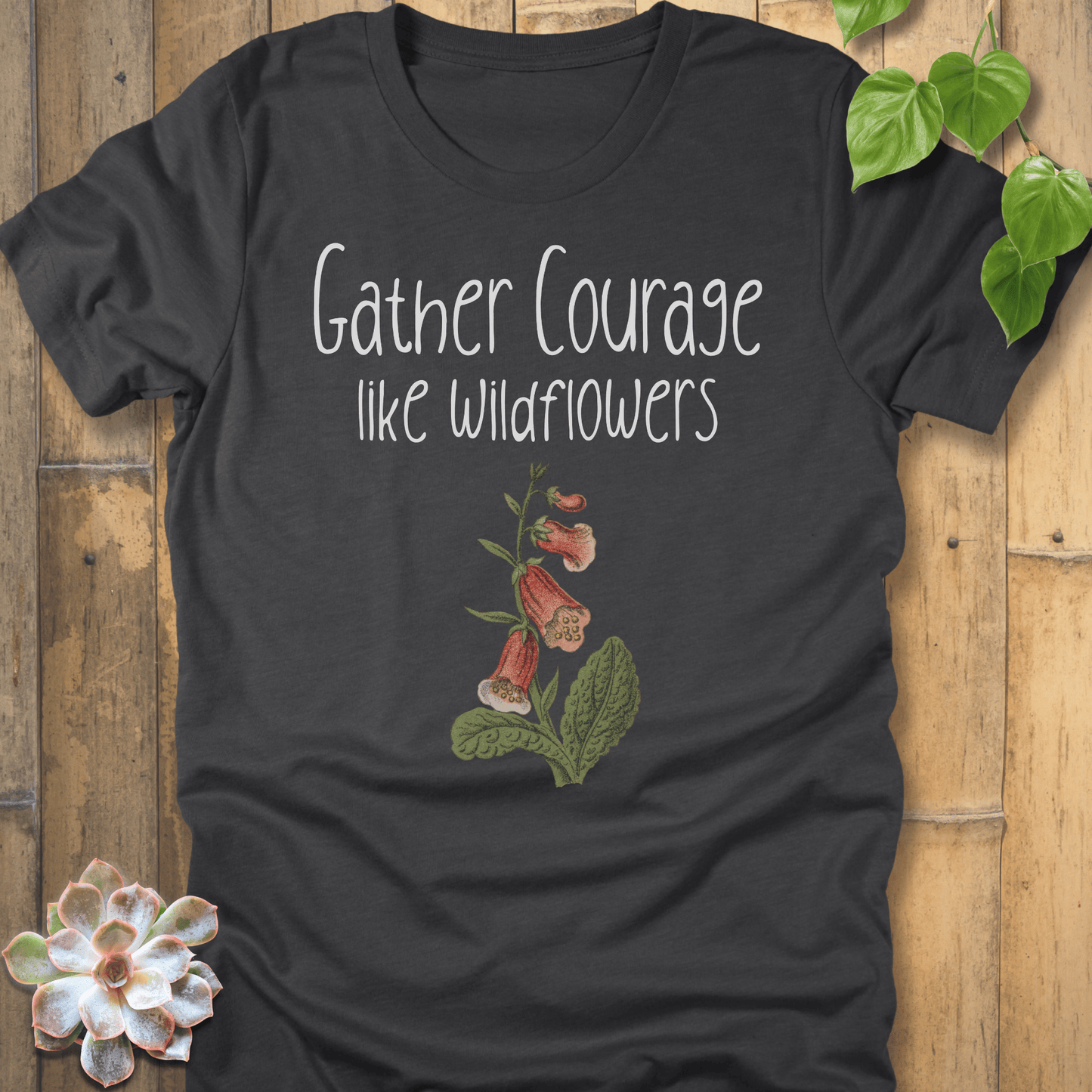 Dark Grey Heather / S Gather Courage T-shirt T-Shirt