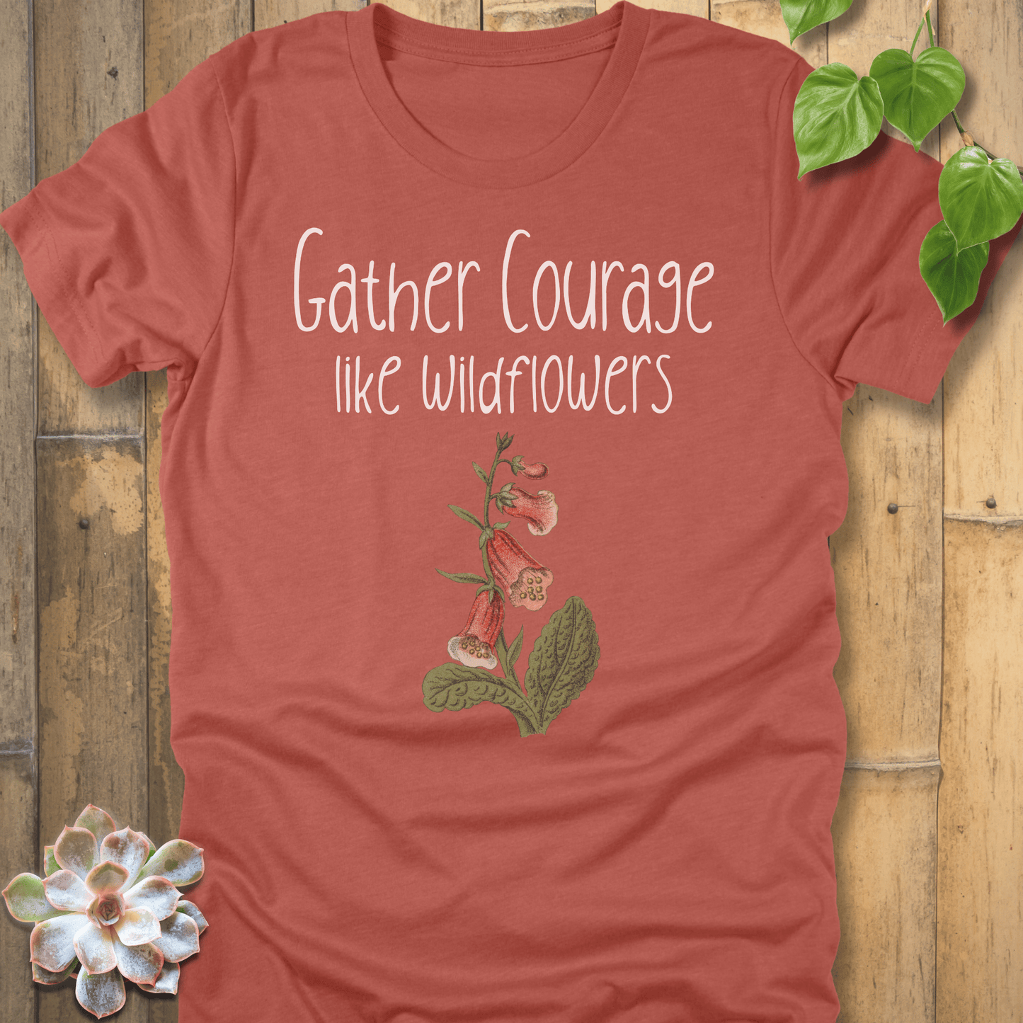 Heather Clay / S Gather Courage T-shirt T-Shirt