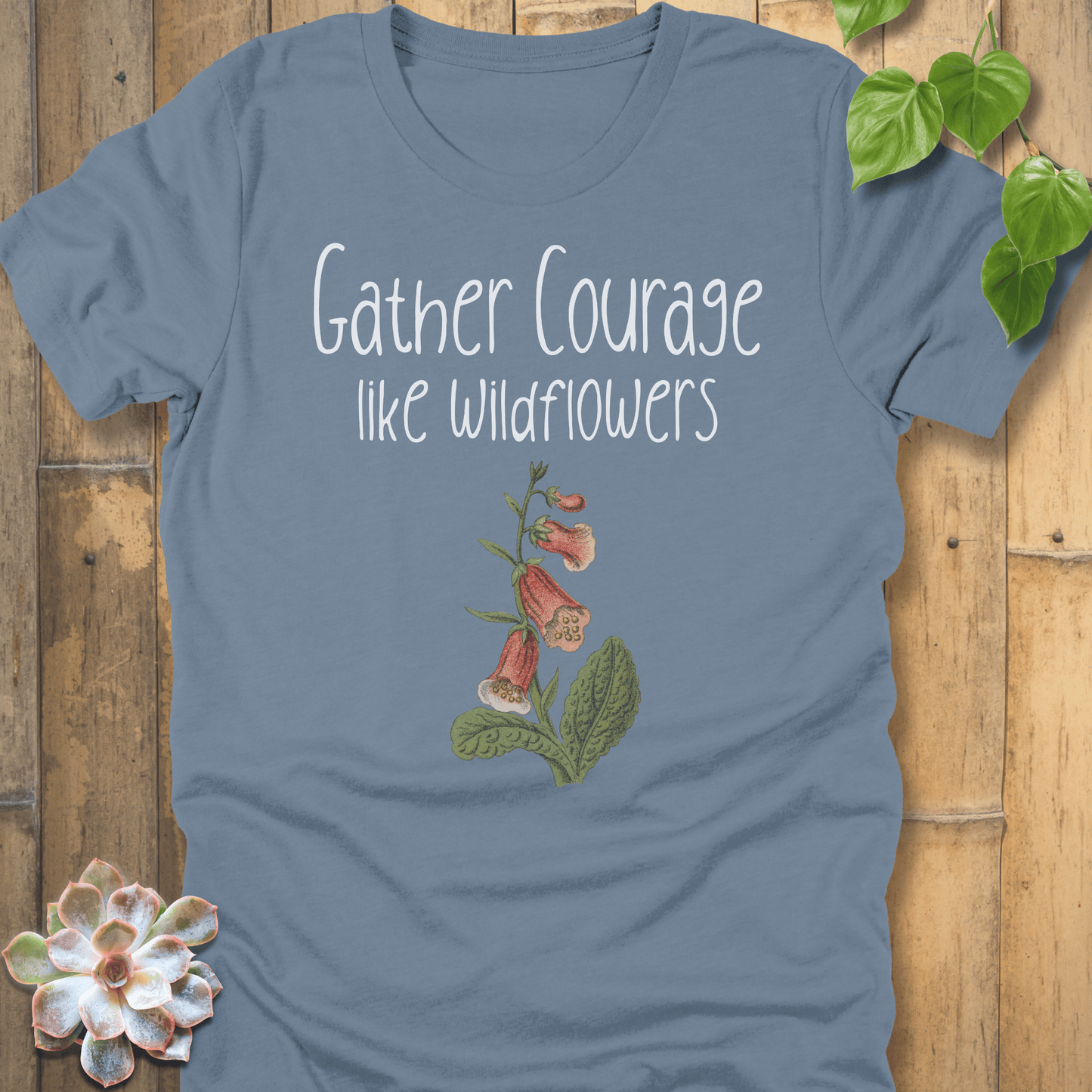 Steel Blue / S Gather Courage T-shirt T-Shirt