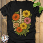 Black / S Gerbera Bones T-Shirt T-Shirt