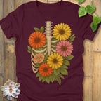 Maroon / S Gerbera Bones T-Shirt T-Shirt