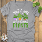 Athletic Heather / S Girl Who Loves Plants T-Shirt T-Shirt