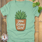 Heather Mint / S Grow Girl T-Shirt T-Shirt