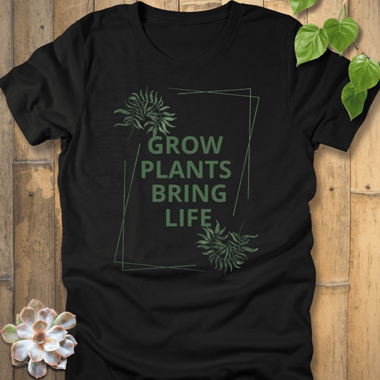 Black / S Grow Plants T-shirt T-Shirt