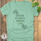 Heather Mint / S Grow Plants T-shirt T-Shirt