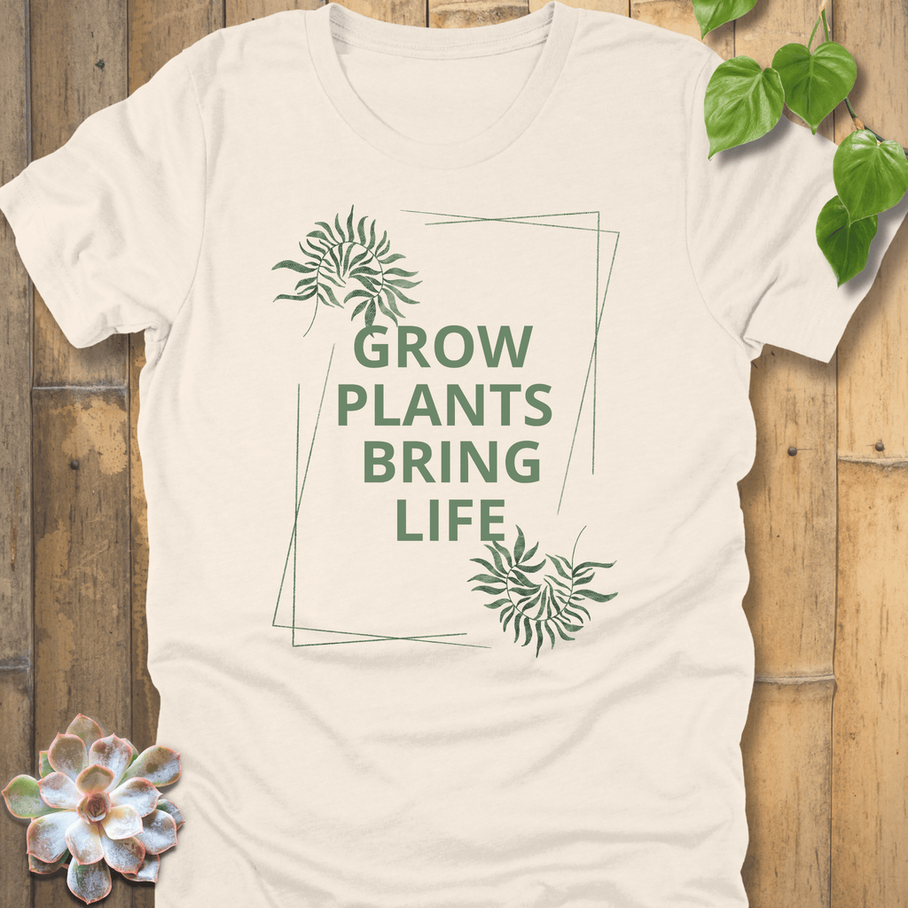 Natural / S Grow Plants T-shirt T-Shirt
