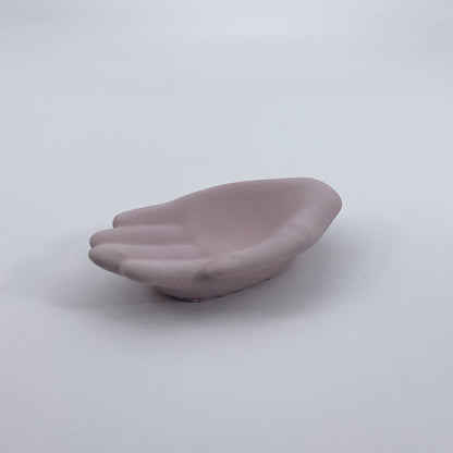 pink Hand-Shaped Concrete Dish Home Decor