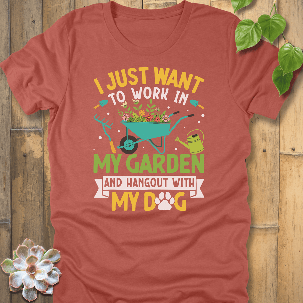 Heather Clay / S Hangout With My Dogs T-Shirt T-Shirt