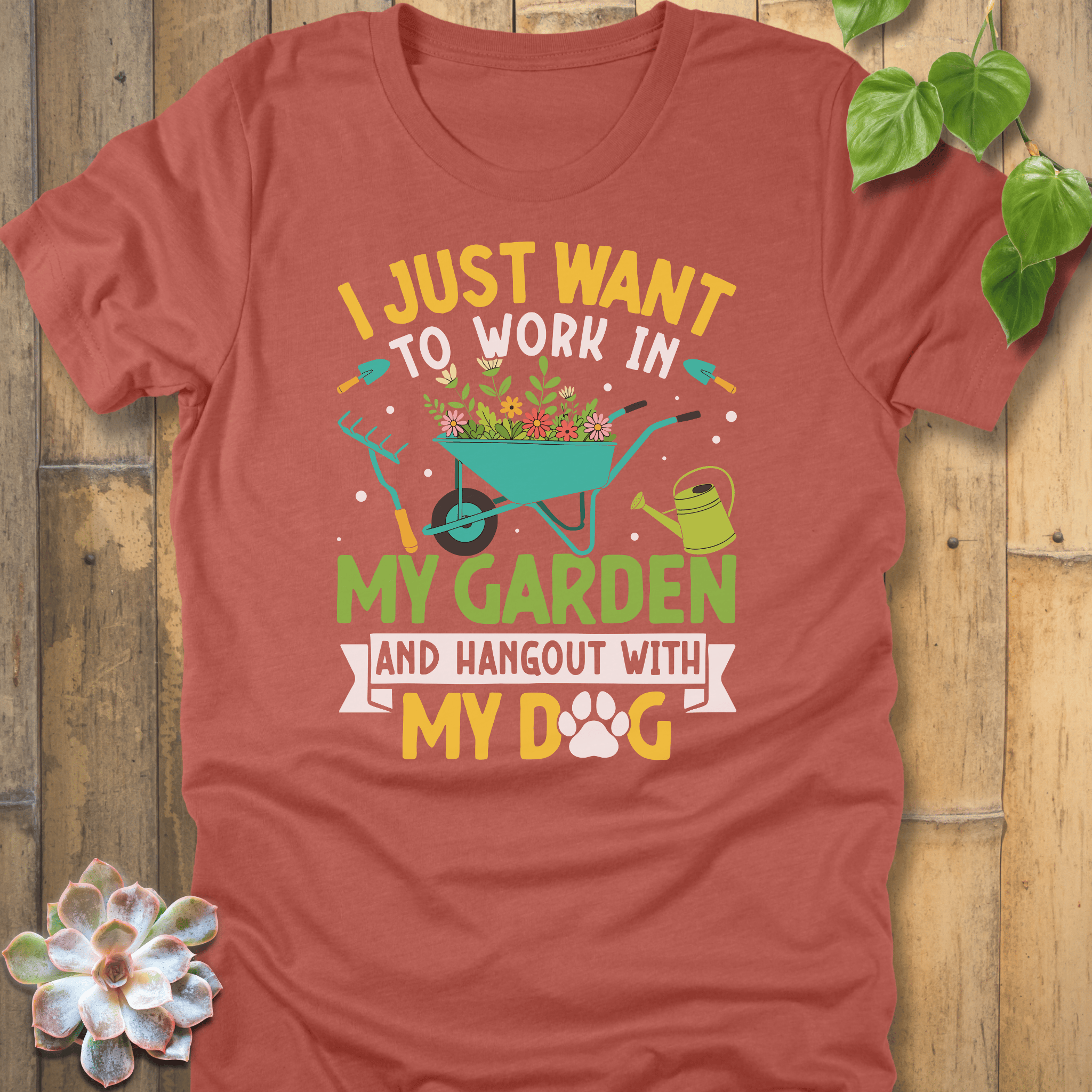 Heather Clay / S Hangout With My Dogs T-Shirt T-Shirt