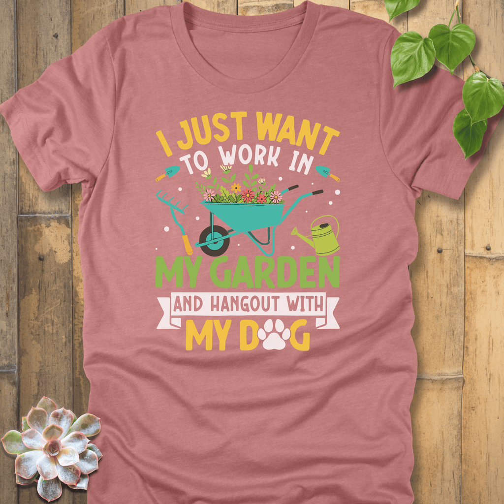 Heather Mauve / S Hangout With My Dogs T-Shirt T-Shirt