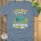 Steel Blue / S Hangout With My Dogs T-Shirt T-Shirt