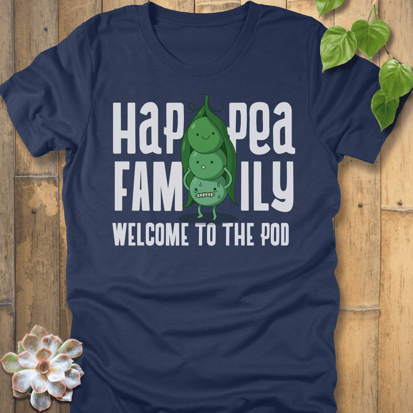 Heather Navy / S Happea Family T-shirt T-Shirt