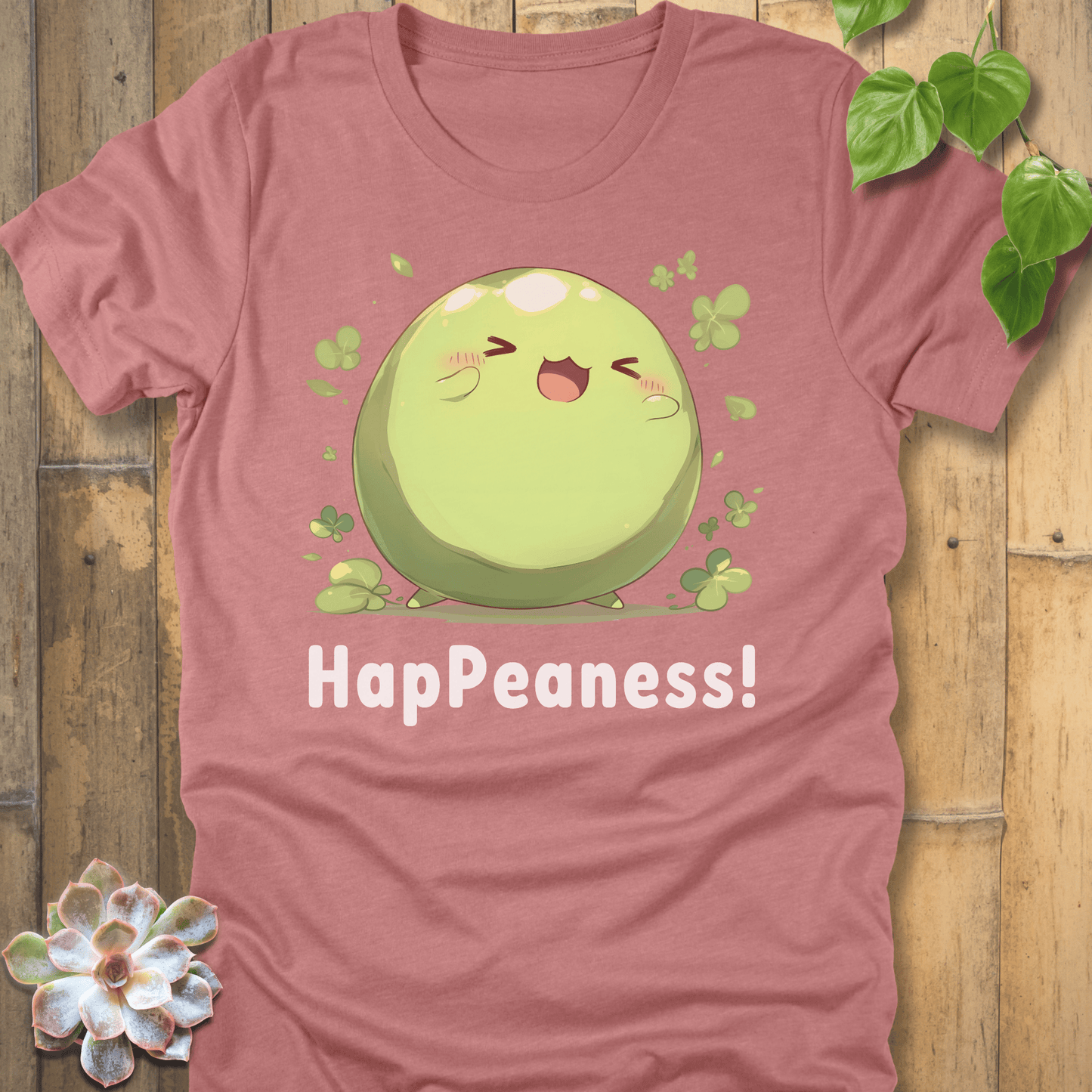 Heather Mauve / S Happeaness T-shirt T-Shirt