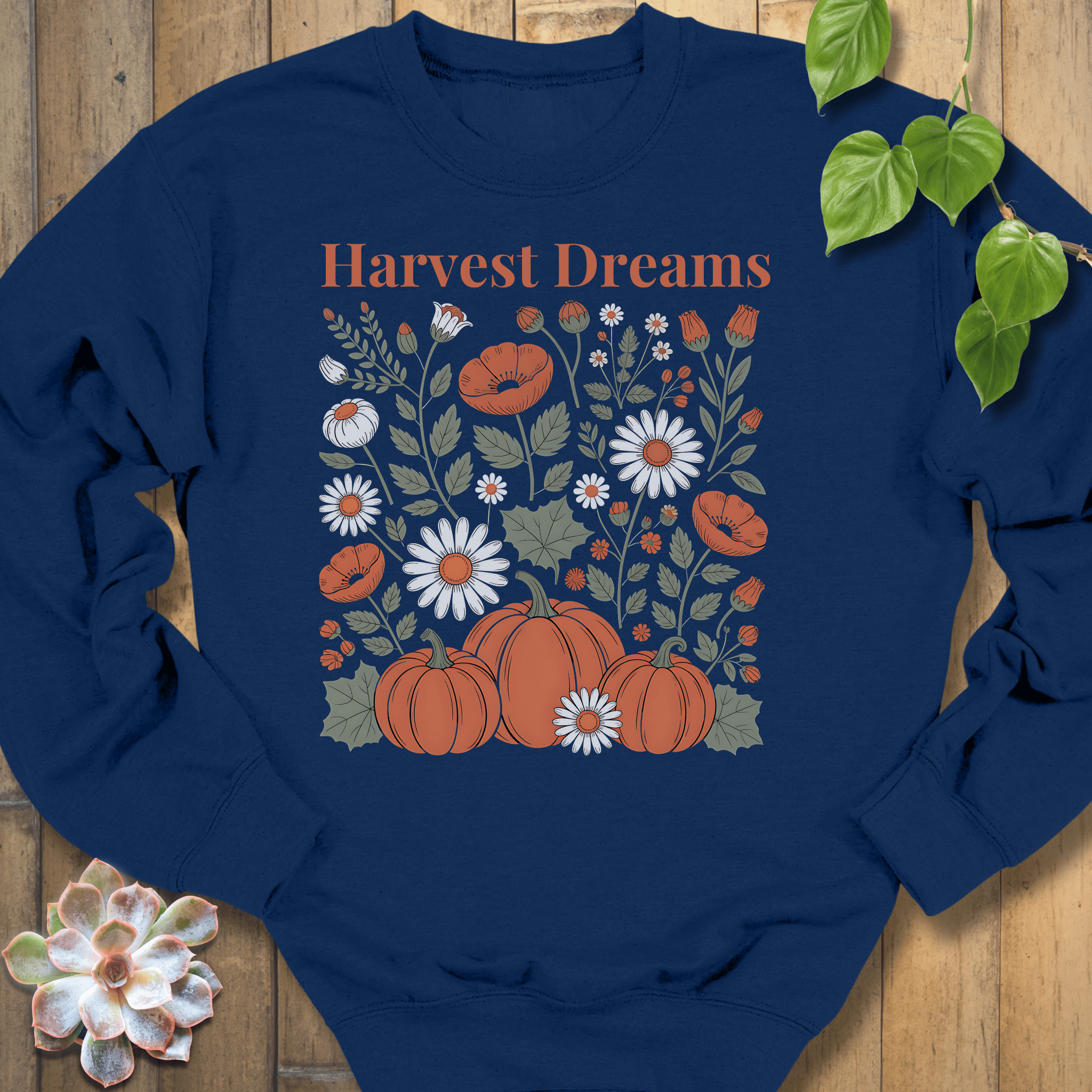 Navy / S Harvest Dreams Sweatshirt Sweatshirt